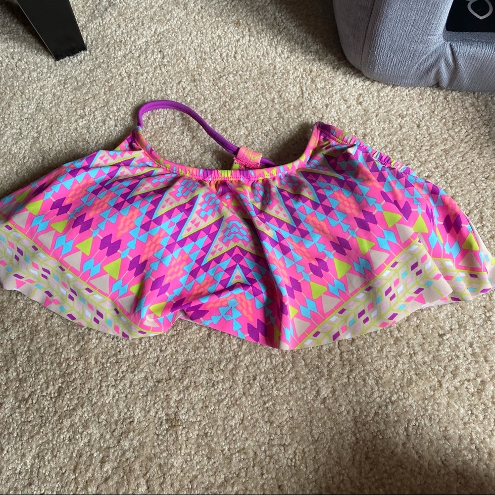 Swimsuit, Top Bralette Ruffled Neon Colorful 90’s